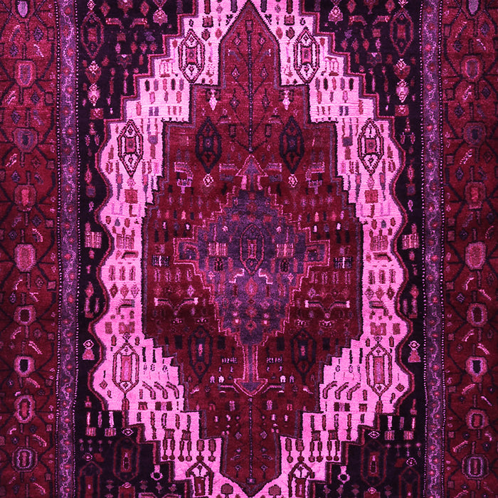 Machine Washable Persian Pink Traditional Rug, wshtr1939pnk