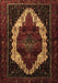 Machine Washable Persian Brown Traditional Rug, wshtr1939brn