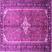 Square Persian Purple Traditional Rug, tr193pur