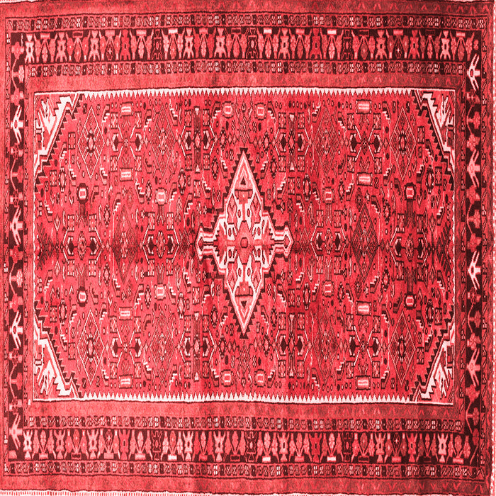 Machine Washable Persian Red Traditional Rug, wshtr193red
