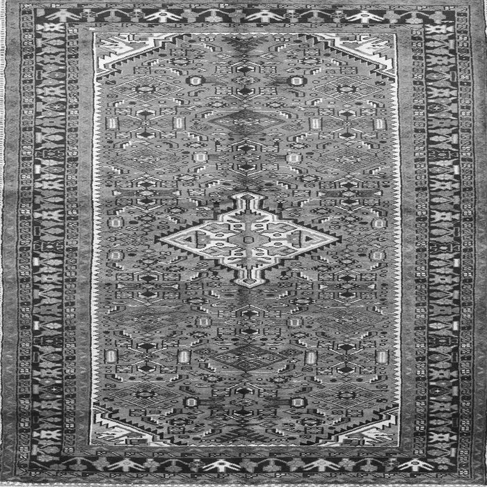 Serging Thickness of Persian Gray Traditional Rug, tr193gry