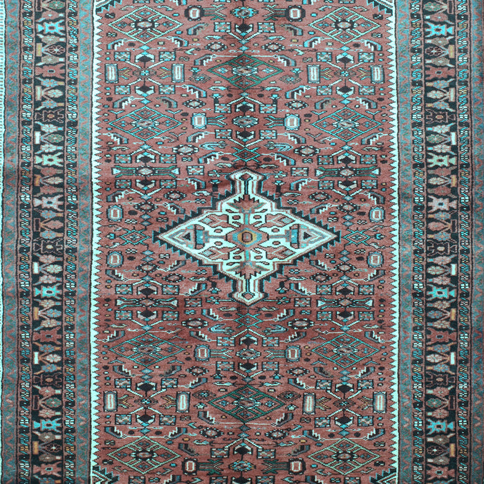 Machine Washable Persian Light Blue Traditional Rug, wshtr193lblu