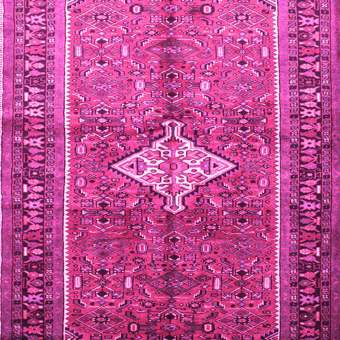 Machine Washable Persian Pink Traditional Rug, wshtr193pnk