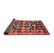 Sideview of Traditional Copper Red Pink Persian Rug, tr194