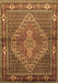 Machine Washable Persian Brown Traditional Rug, wshtr1940brn