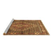 Sideview of Machine Washable Persian Brown Traditional Rug, wshtr1940brn