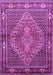 Machine Washable Persian Purple Traditional Area Rugs, wshtr1940pur