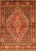 Serging Thickness of Machine Washable Persian Orange Traditional Area Rugs, wshtr1940org