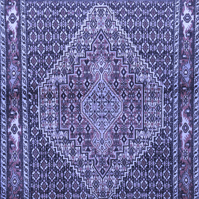 Machine Washable Persian Blue Traditional Rug, wshtr1940blu