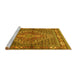 Sideview of Machine Washable Persian Yellow Traditional Rug, wshtr1940yw