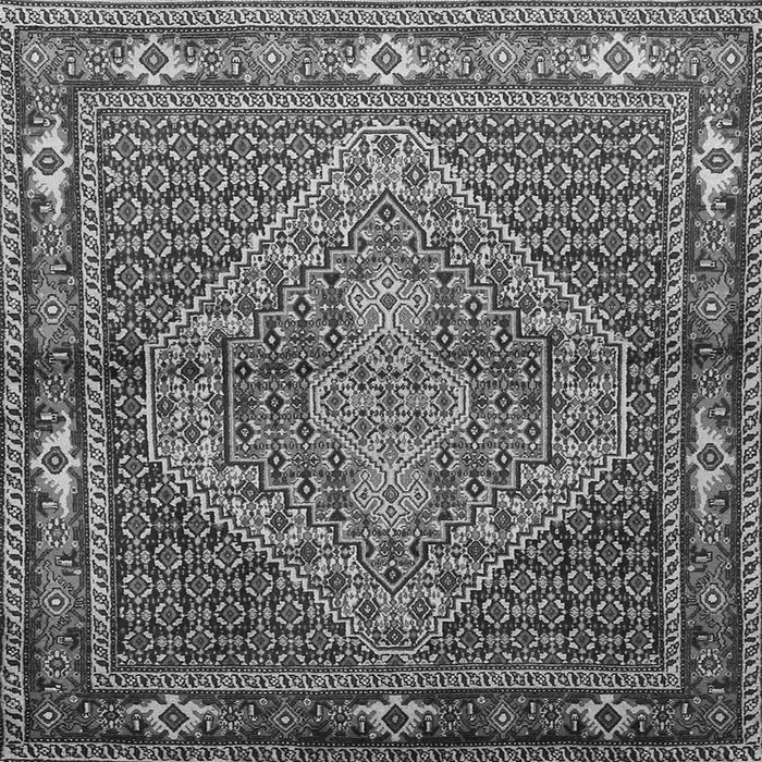 Serging Thickness of Persian Gray Traditional Rug, tr1940gry