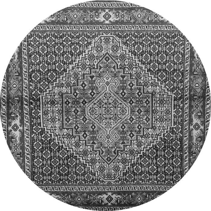 Square Persian Gray Traditional Rug, tr1940gry