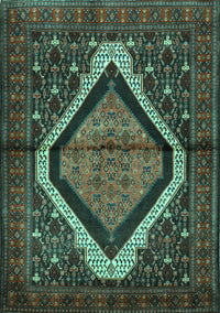 Persian Turquoise Traditional Rug, tr1941turq