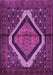 Machine Washable Persian Purple Traditional Area Rugs, wshtr1941pur