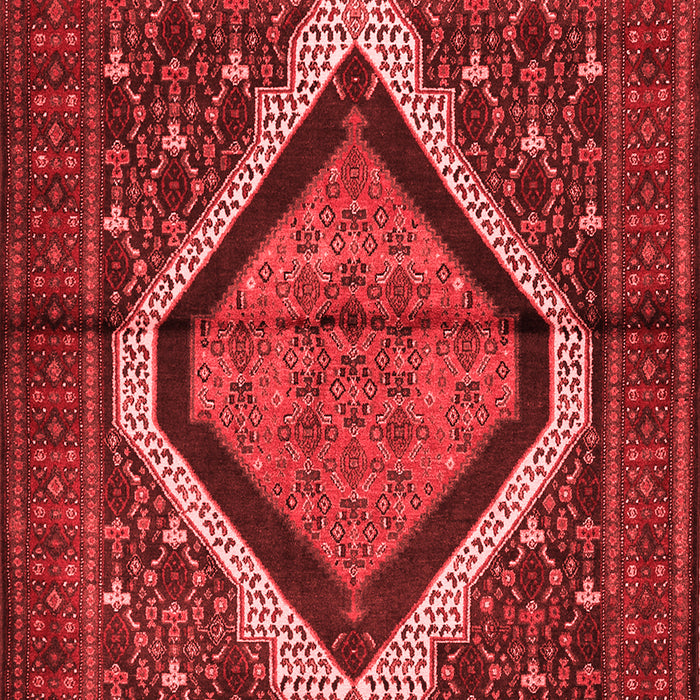 Machine Washable Persian Red Traditional Rug, wshtr1941red