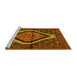 Sideview of Machine Washable Persian Yellow Traditional Rug, wshtr1941yw