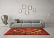 Machine Washable Persian Orange Traditional Area Rugs in a Living Room, wshtr1941org