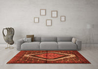 Machine Washable Persian Orange Traditional Rug, wshtr1941org