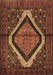 Machine Washable Persian Brown Traditional Rug, wshtr1941brn