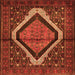 Serging Thickness of Persian Orange Traditional Rug, tr1941org