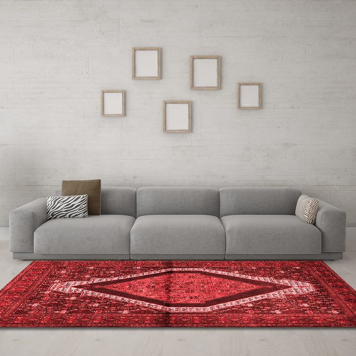Traditional Red Washable Rugs