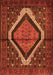 Serging Thickness of Machine Washable Persian Orange Traditional Area Rugs, wshtr1941org