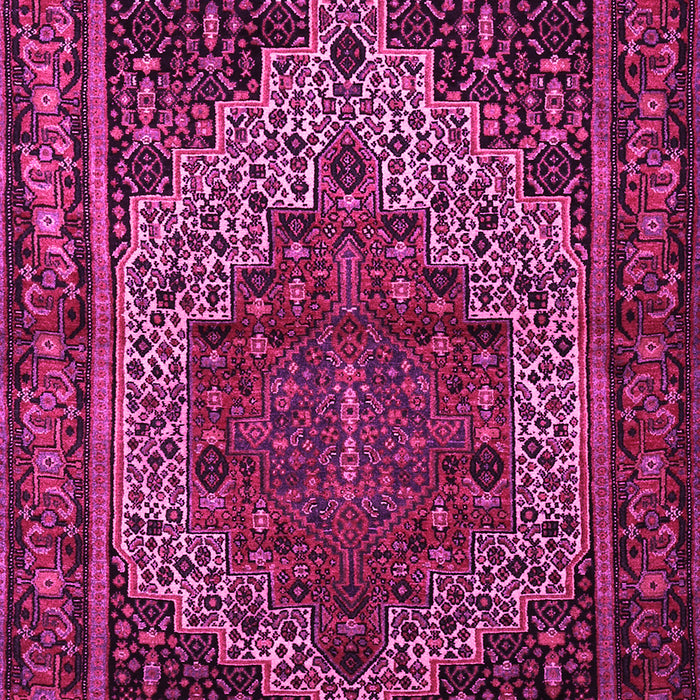 Machine Washable Persian Pink Traditional Rug, wshtr1942pnk