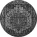 Machine Washable Persian Gray Traditional Rug, wshtr1942gry