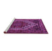 Sideview of Machine Washable Persian Purple Traditional Area Rugs, wshtr1942pur