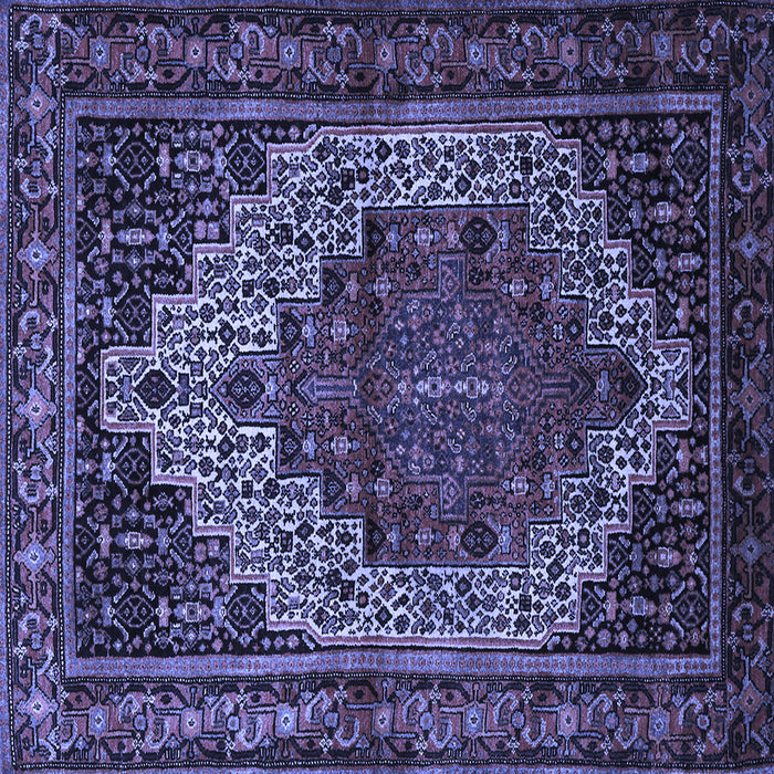 Square Persian Blue Traditional Rug, tr1942blu