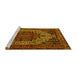 Sideview of Machine Washable Persian Yellow Traditional Rug, wshtr1942yw