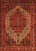 Serging Thickness of Machine Washable Persian Orange Traditional Area Rugs, wshtr1942org