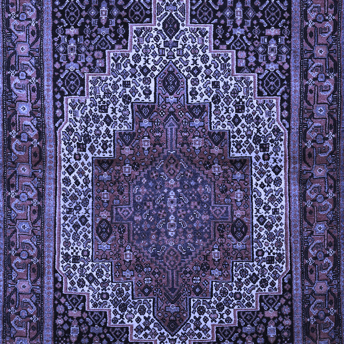 Machine Washable Persian Blue Traditional Rug, wshtr1942blu