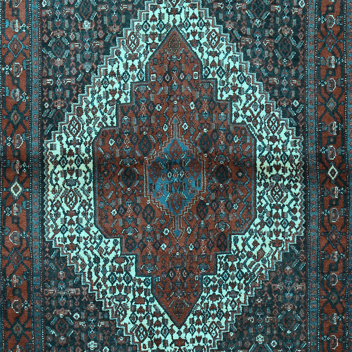 Machine Washable Persian Light Blue Traditional Rug, wshtr1943lblu