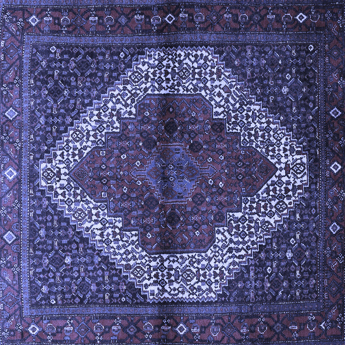 Square Persian Blue Traditional Rug, tr1943blu