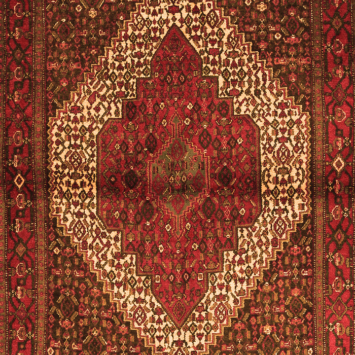 Serging Thickness of Machine Washable Persian Orange Traditional Area Rugs, wshtr1943org