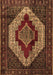 Machine Washable Persian Brown Traditional Rug, wshtr1944brn