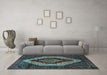 Machine Washable Persian Light Blue Traditional Rug in a Living Room, wshtr1944lblu