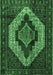 Machine Washable Persian Emerald Green Traditional Area Rugs, wshtr1944emgrn