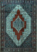 Machine Washable Persian Light Blue Traditional Rug, wshtr1944lblu