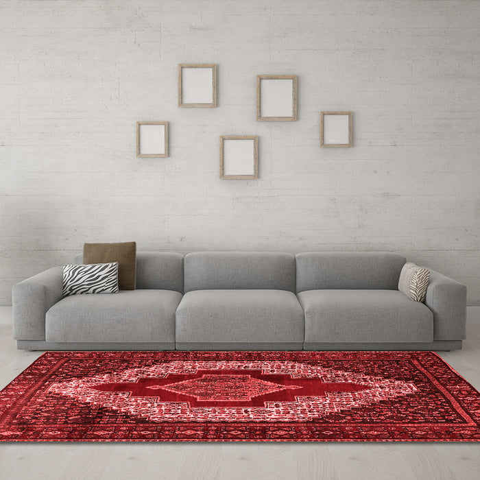 Traditional Red Washable Rugs