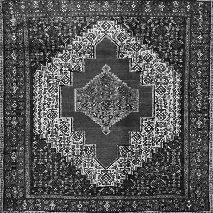 Serging Thickness of Persian Gray Traditional Rug, tr1944gry