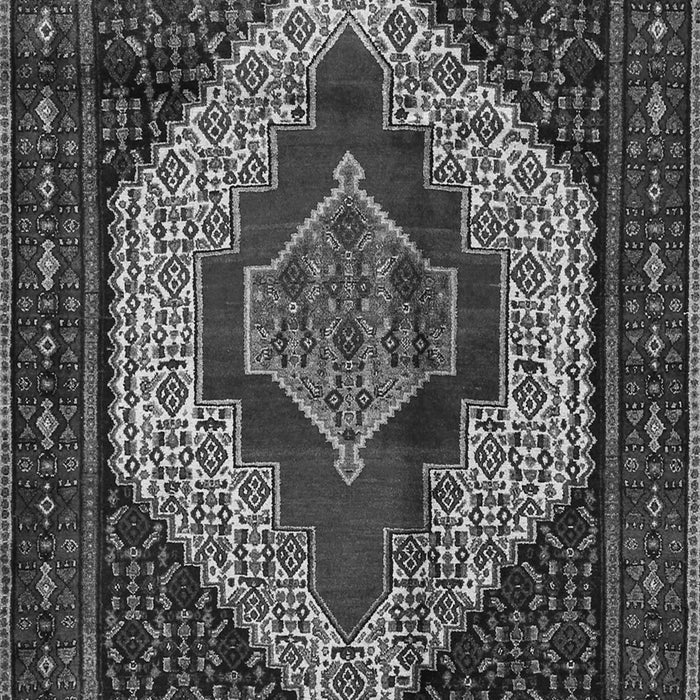 Serging Thickness of Machine Washable Persian Gray Traditional Rug, wshtr1944gry