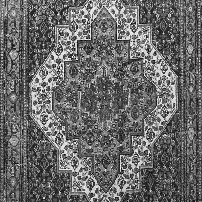 Serging Thickness of Machine Washable Persian Gray Traditional Rug, wshtr1945gry