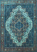 Machine Washable Persian Light Blue Traditional Rug, wshtr1945lblu