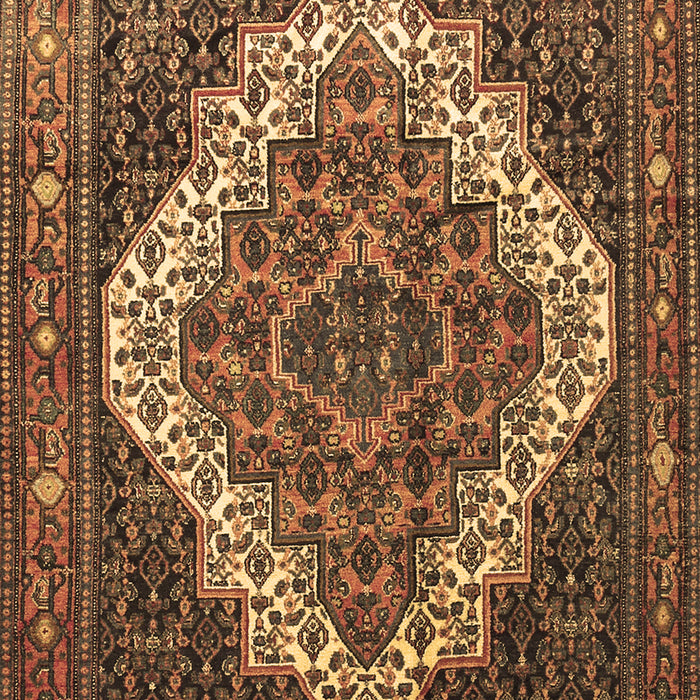 Machine Washable Persian Brown Traditional Rug, wshtr1945brn