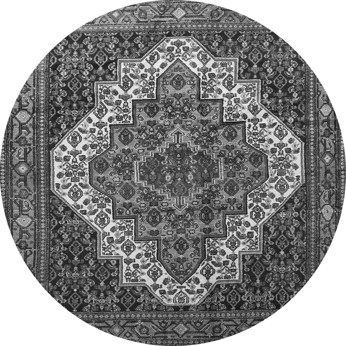 Square Persian Gray Traditional Rug, tr1945gry