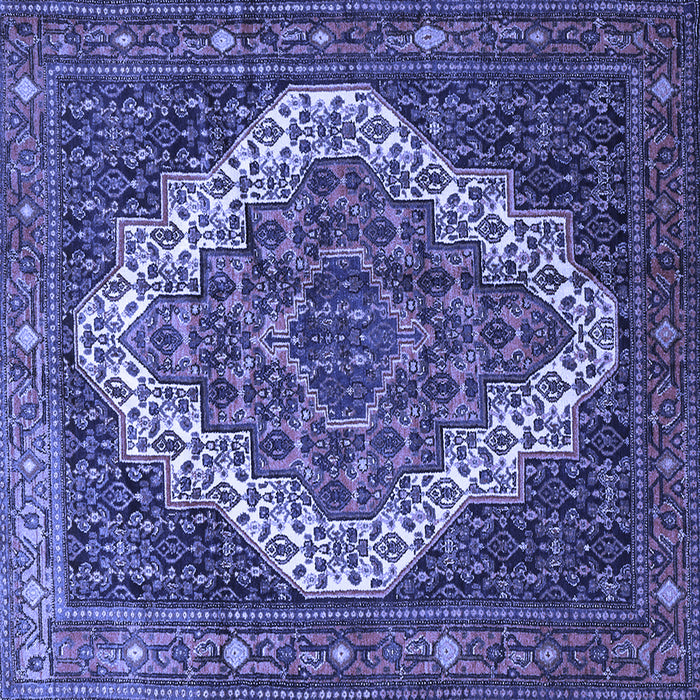Square Persian Blue Traditional Rug, tr1945blu