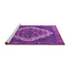 Sideview of Machine Washable Persian Purple Traditional Area Rugs, wshtr1945pur