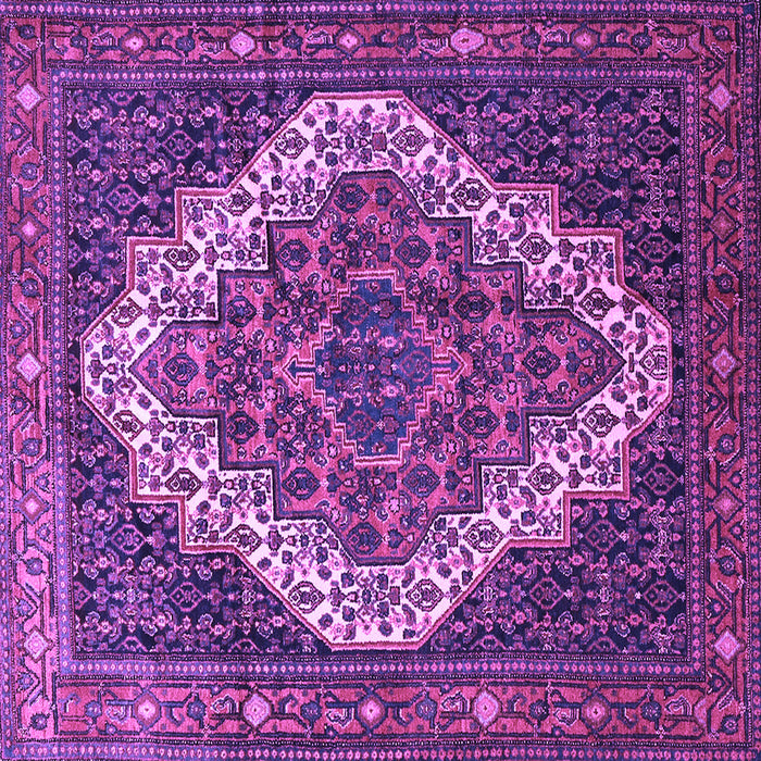 Square Persian Purple Traditional Rug, tr1945pur